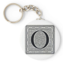 Block Letter "O" Woodcut Woodblock Inital