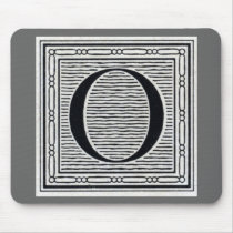 Block Letter "O" Woodcut Woodblock Inital