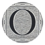 Block Letter "O" Woodcut Woodblock Inital