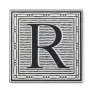 Block Letter "R" Woodcut Woodblock Inital