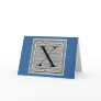 Block Letter "X" Woodcut Woodblock Inital