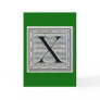 Block Letter "X" Woodcut Woodblock Inital