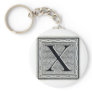 Block Letter "X" Woodcut Woodblock Inital