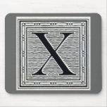 Block Letter "X" Woodcut Woodblock Inital