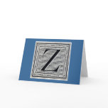 Block Letter "Z" Woodcut Woodblock Inital