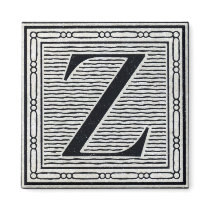 Block Letter "Z" Woodcut Woodblock Inital