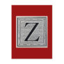 Block Letter "Z" Woodcut Woodblock Inital