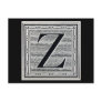 Block Letter "Z" Woodcut Woodblock Inital