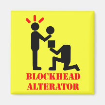 Blockhead Alternator Refrigerator Magnet
