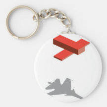 Blocks Airplane Key Chain