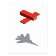 Blocks Airplane Post Cards