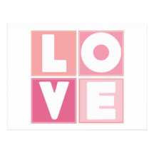 Blocks of Love 1 Postcard