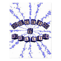 Blocs de jouet de Rockin N Rollin dans le bleu Cartes Postales