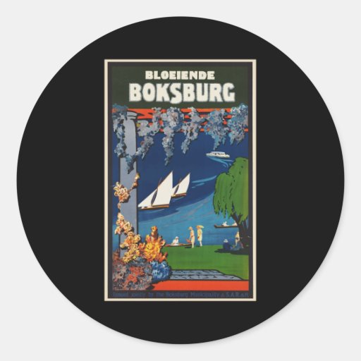 Bloeiende Boksburg Round Sticker