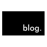 blog. business card templates