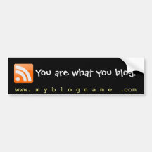 Blog Humour Quotes for Bloggers Bumper Sticker