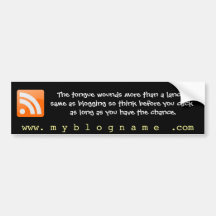 Blog Humour Quotes for Bloggers Bumper Sticker