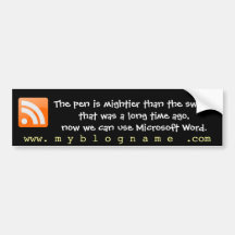 Blog Humour Quotes for Bloggers Bumper Stickers