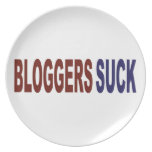 Bloggers Suck Party Plate