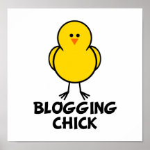 Blogging Chick Poster