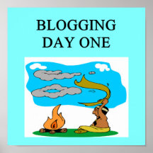 BLOGGING JOKE FOR BLOGGERS POSTER
