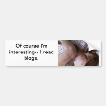 Blogophile Bumper Sticker