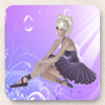 Blonde Ballerina Drink Coasters