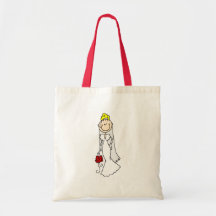 Blonde Bride Stick Figure Bag