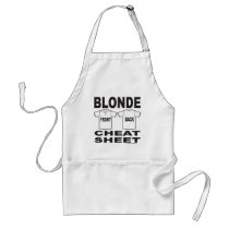 BLONDE CHEAT SHEET APRON