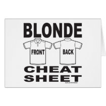 BLONDE CHEAT SHEET