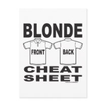 BLONDE CHEAT SHEET