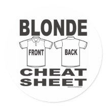 BLONDE CHEAT SHEET