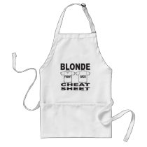 BLONDE CHEAT SHEET T-SHIRTS AND GIFTS APRONS