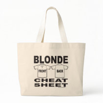 BLONDE CHEAT SHEET T-SHIRTS AND GIFTS TOTE BAGS