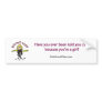 Blonde CSI Girl Bumper Sticker