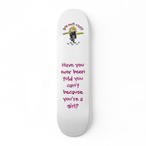 Blonde CSI Girl Custom Skate Board