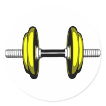 Blonde Dumbell stickers