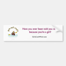Blonde Female Kayaker Bumper Stickers