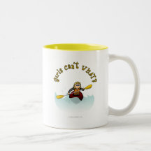 Blonde Female Kayaker Coffee Mug
