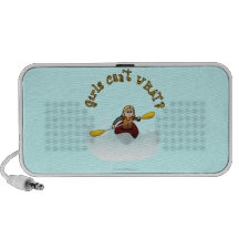 Blonde Female Kayaker Mini Speakers