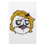 Blonde Female Me Gusta Comic Rage Face Meme Stationery