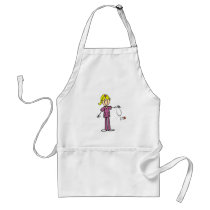 Blonde Female Stick Figure Nurse T-shirts aprons