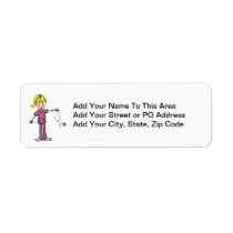 Blonde Female Stick Figure Nurse T-shirts