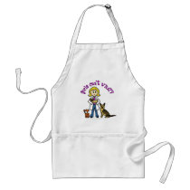 Blonde Female Veterinarian Apron