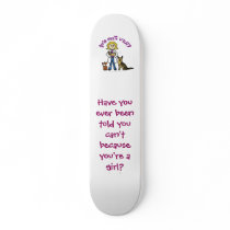 Blonde Female Veterinarian Skate Deck