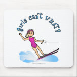 Blonde Female Water Skier Mousepad