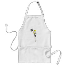 Blonde Flag Girl Apron