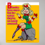 Blonde fun poster