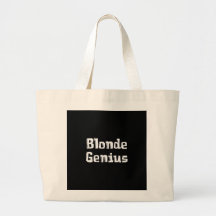 Blonde Genius Gifts Canvas Bags
