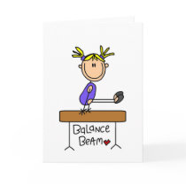 Blonde Girl Gymnast on Beam Tshirts and Gifts